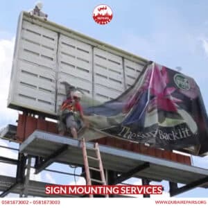 Sign mounting services