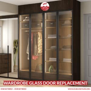 Wardrobe glass door replacement