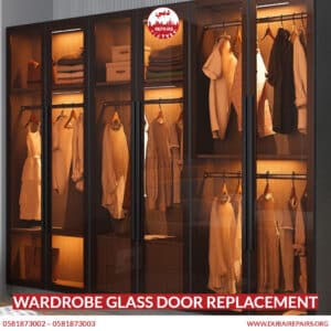 Wardrobe glass door replacement