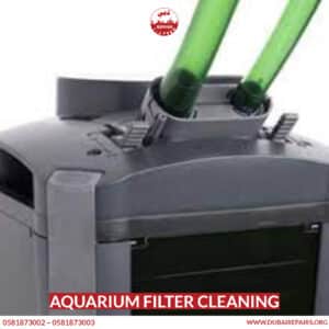 Aquarium filter cleaning