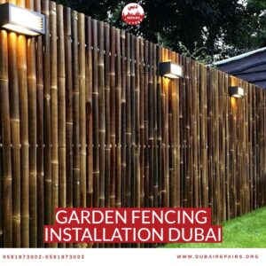 Garden Fencing Installation Dubai 