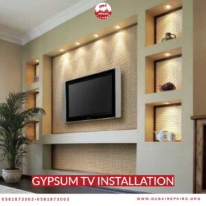 Gypsum Tv Installation
