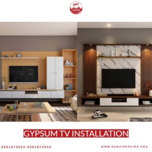 Gypsum Tv Installation