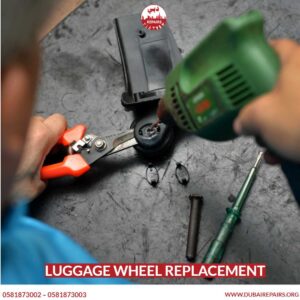 Luggage wheel replacement