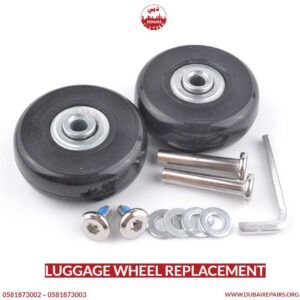 Luggage wheel replacement