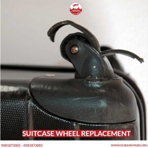 Suitcase wheel replacement