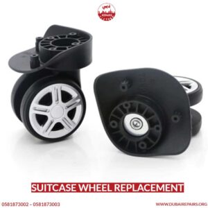 Suitcase wheel replacement