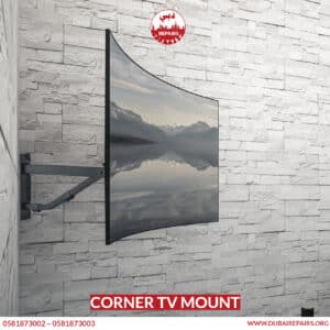 Corner tv mount