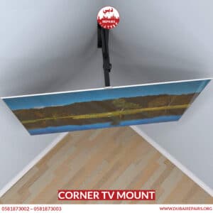 Corner tv mount