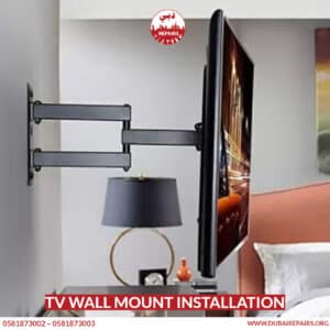 TV wall mount installation