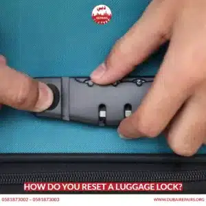 How do you reset a luggage lock?